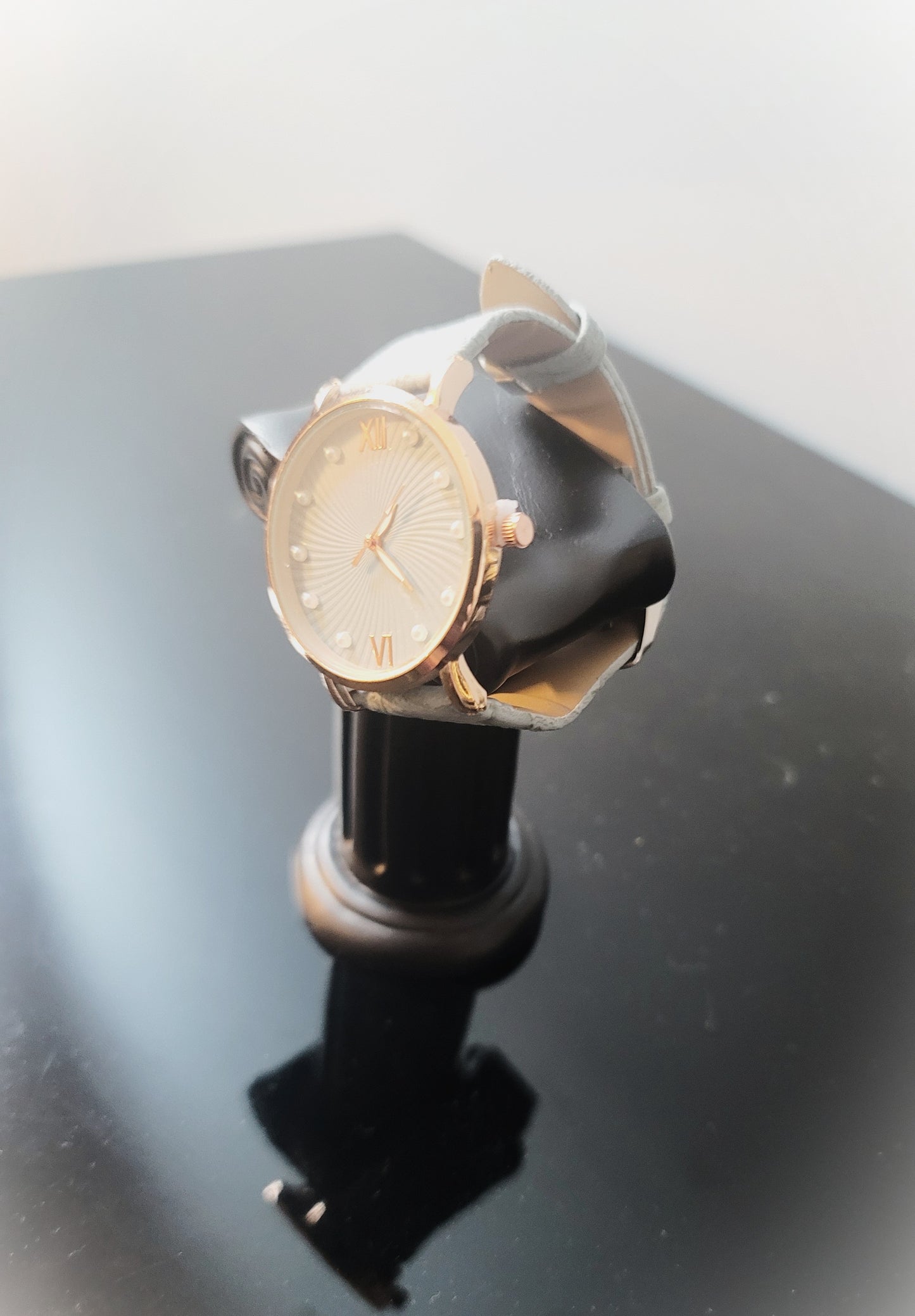 Pearl Accent Timeless Numeral Watch