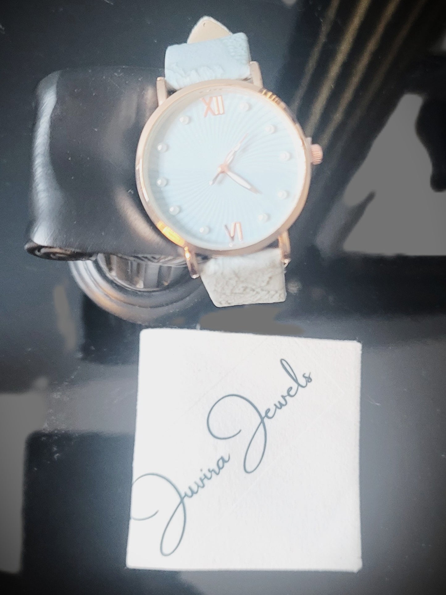 Pearl Accent Timeless Numeral Watch