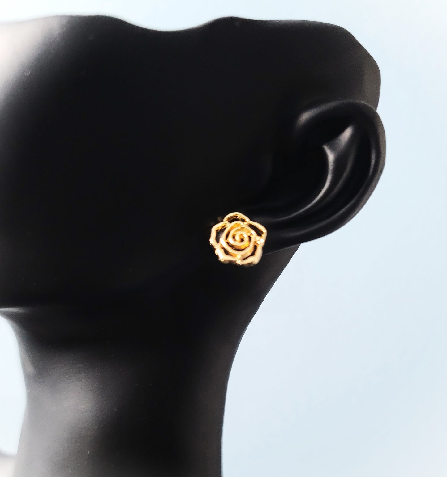 Rose of Gold Elegant Stud Earrings