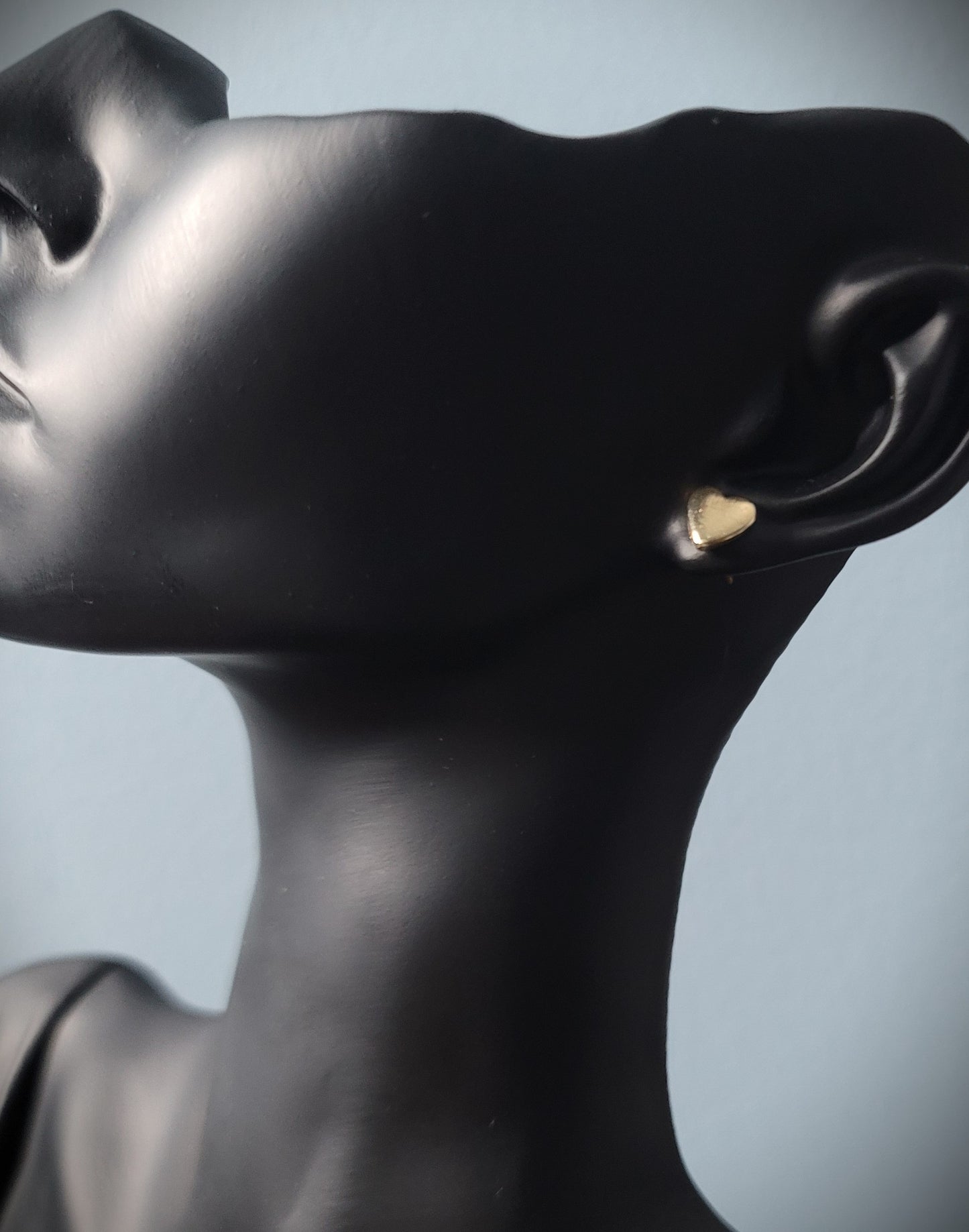 Hearts of Solid Stud Earrings