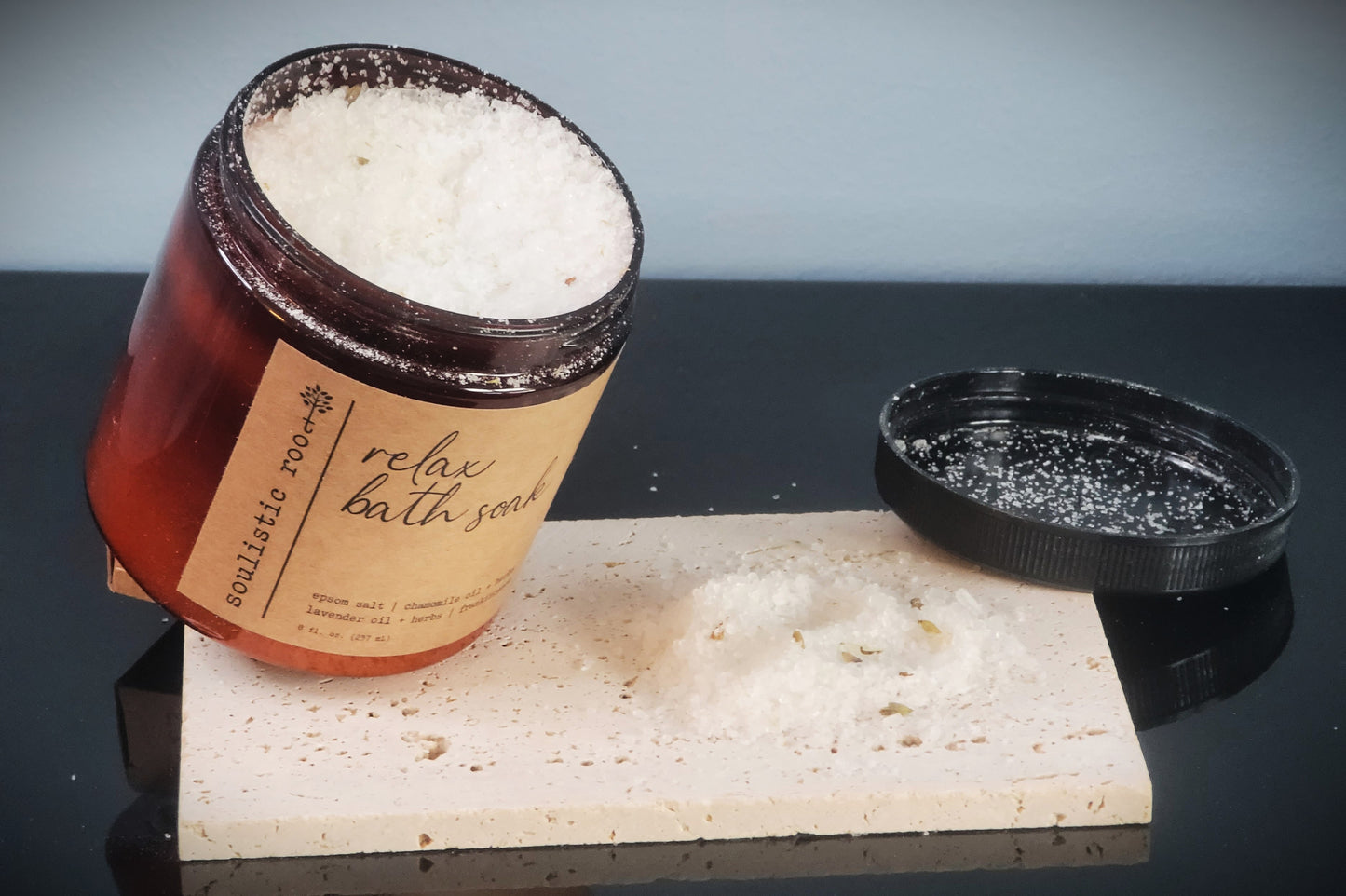 Herbal Bath Salts | Made with Organic Herbs & Dried Flowers