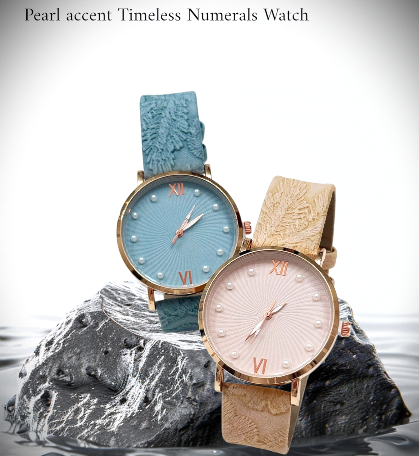 Pearl Accent Timeless Numeral Watch