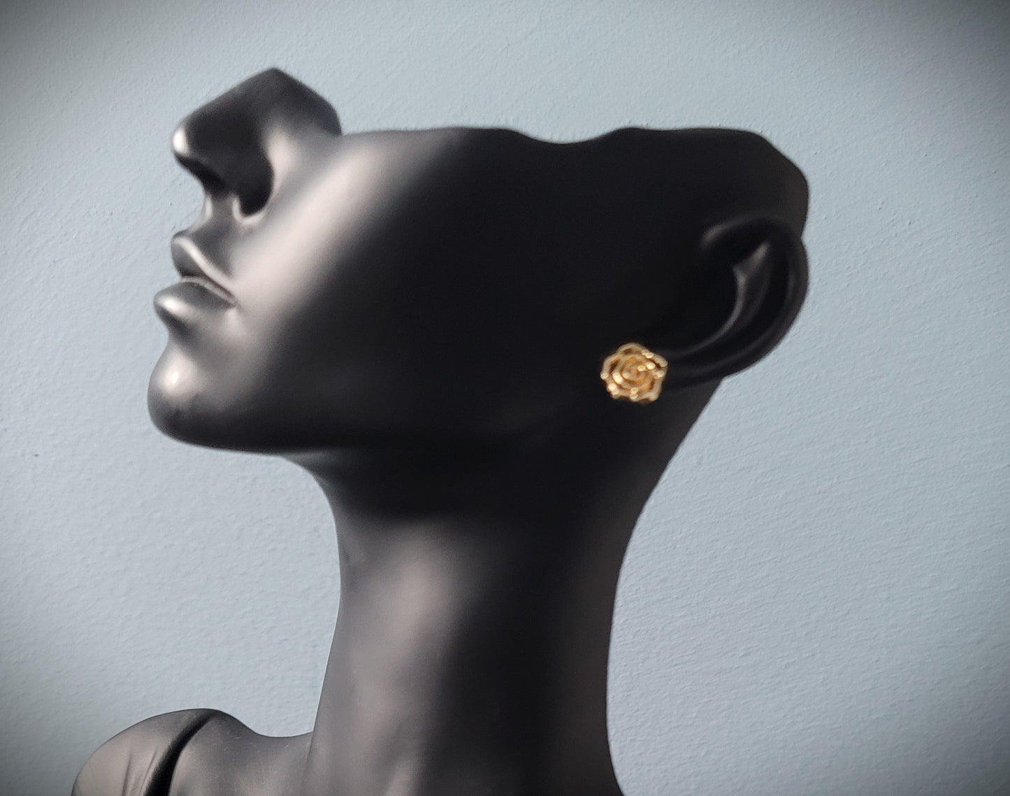 Rose of Gold Elegant Stud Earrings