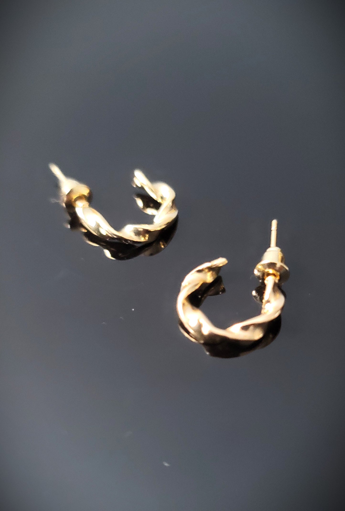 Petite Plain Hook Elegant Stub Earring