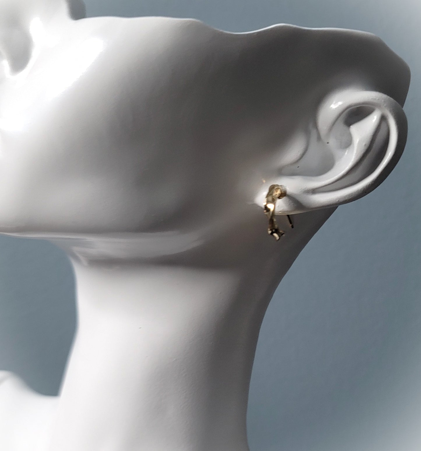 Petite Plain Hook Elegant Stub Earring