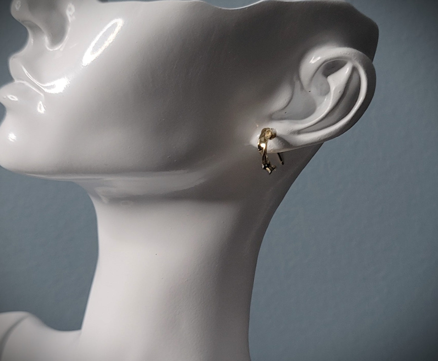 Petite Plain Hook Elegant Stub Earring