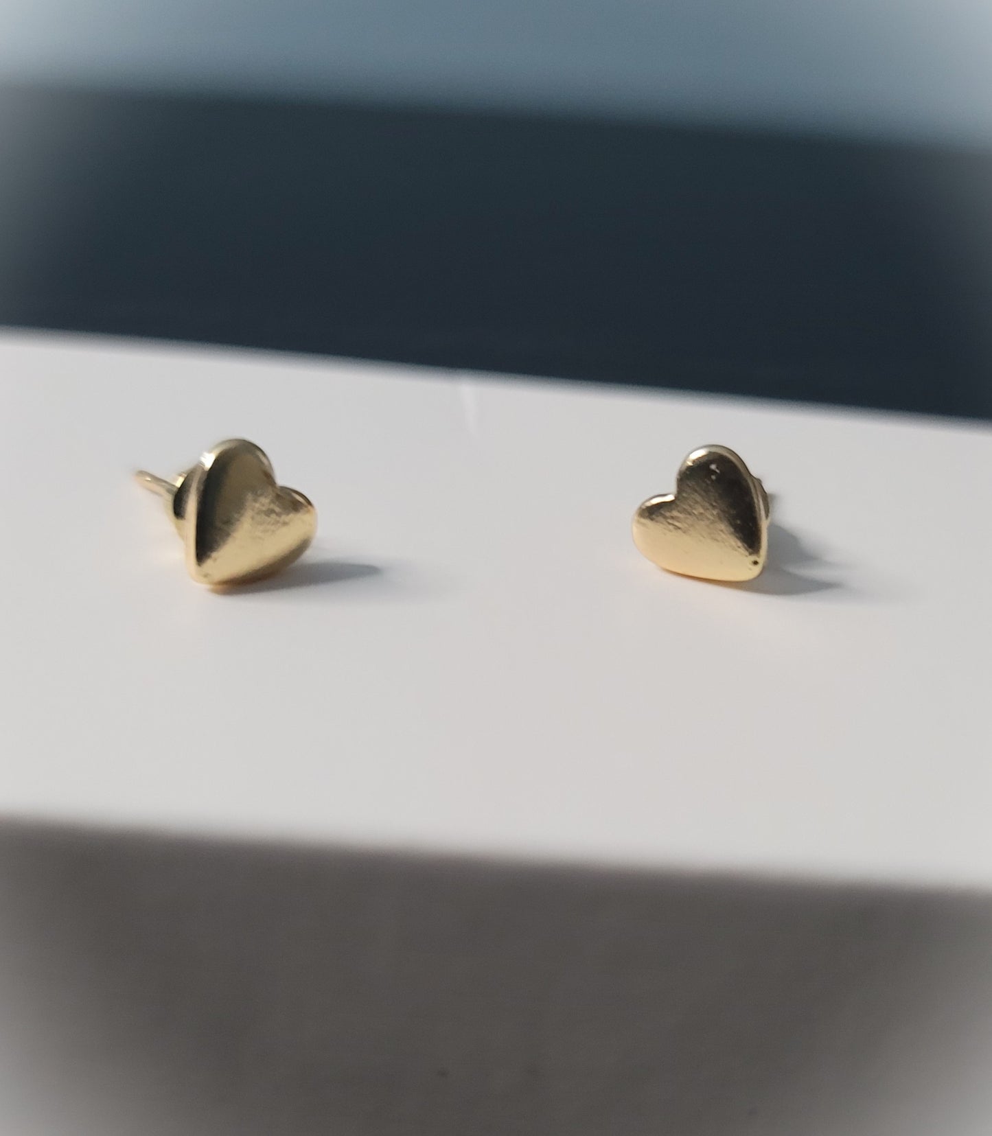 Hearts of Solid Stud Earrings