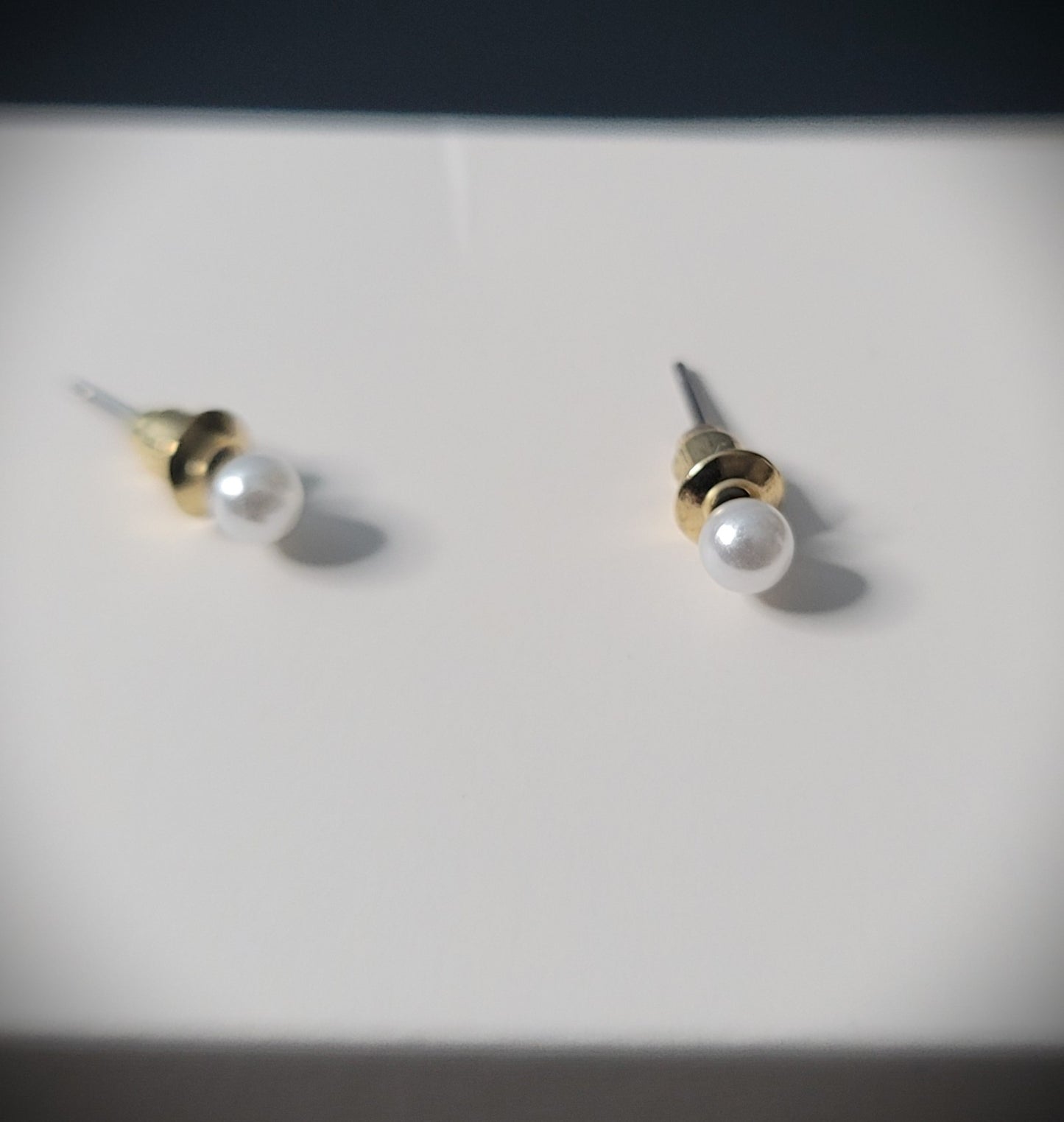 White Pearl Stud Elegant Earings