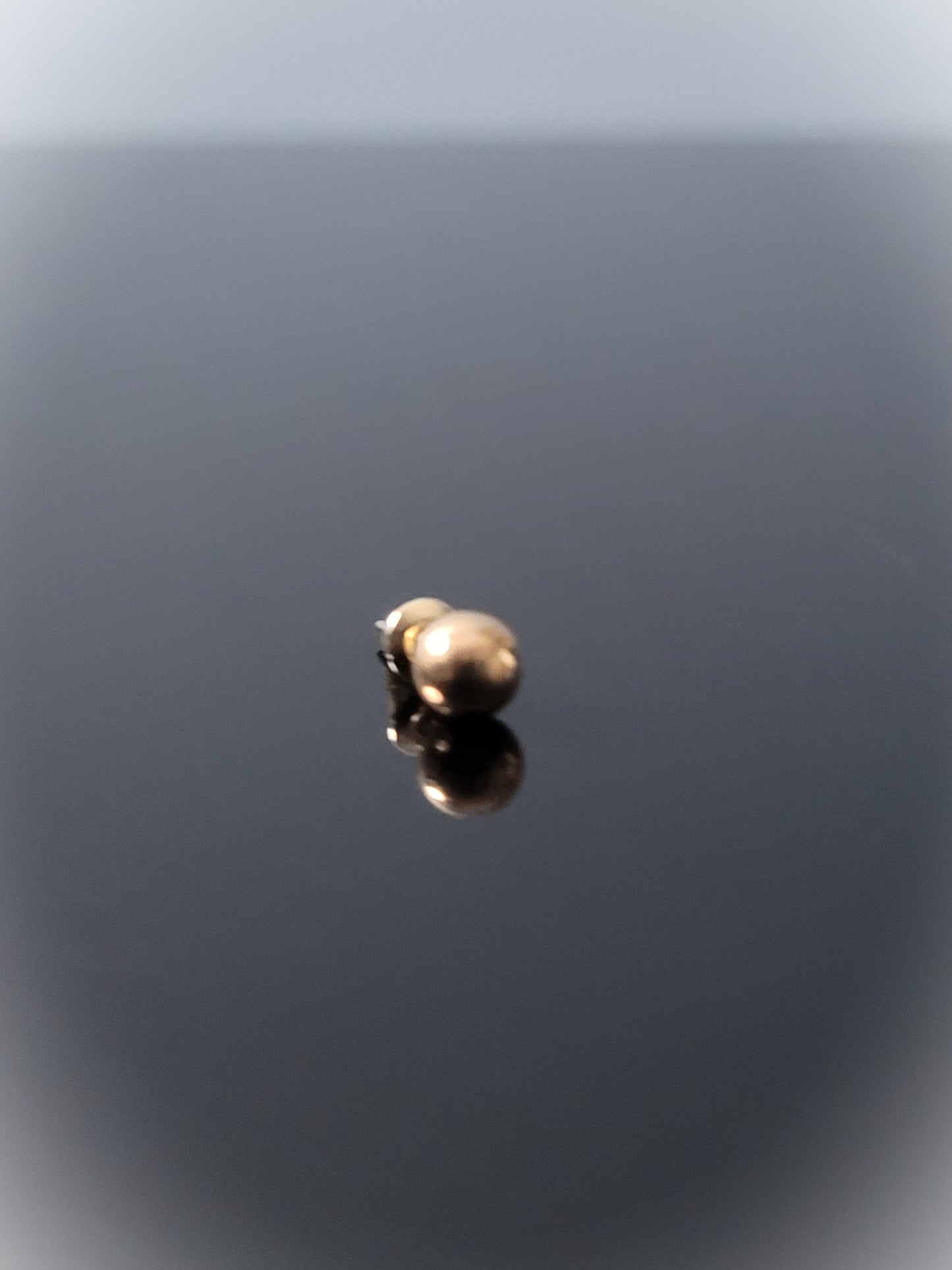 Gold Round Elegant Stud Earrings