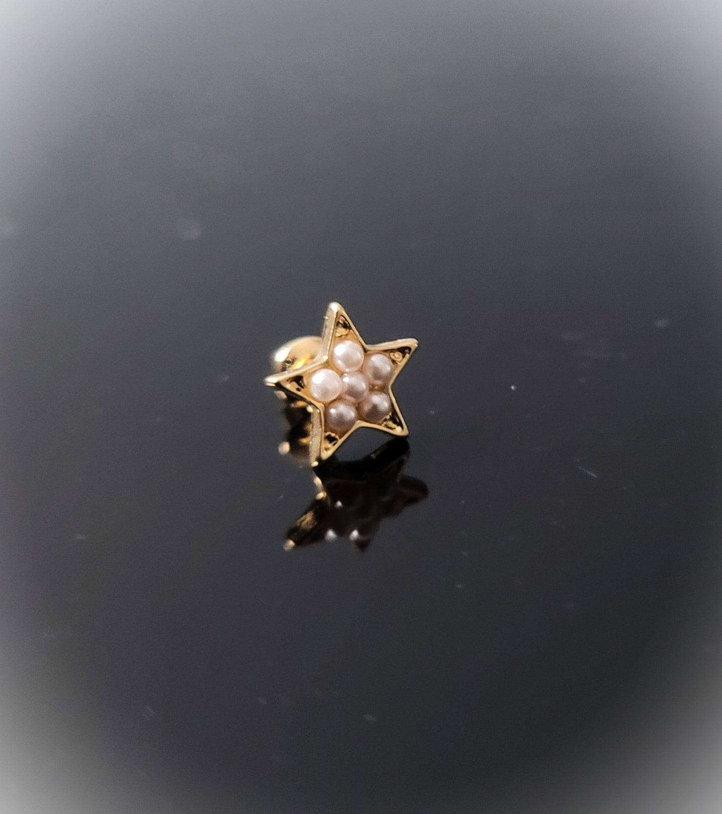 The Star of Pearl Stud Elegant Earrings