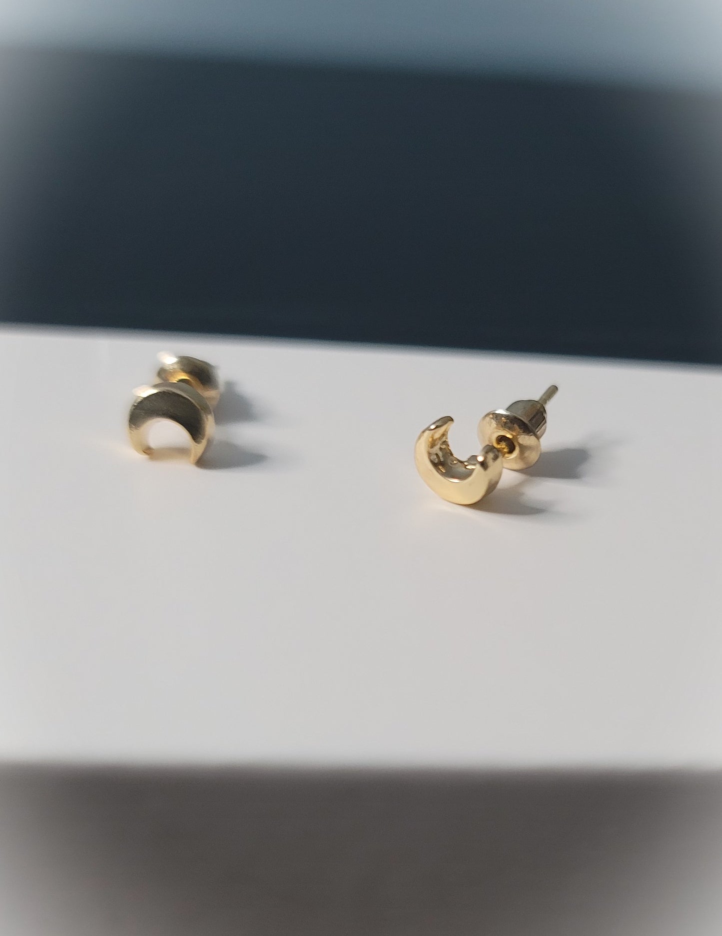 Half of A Moon Elegant Stud Earrings