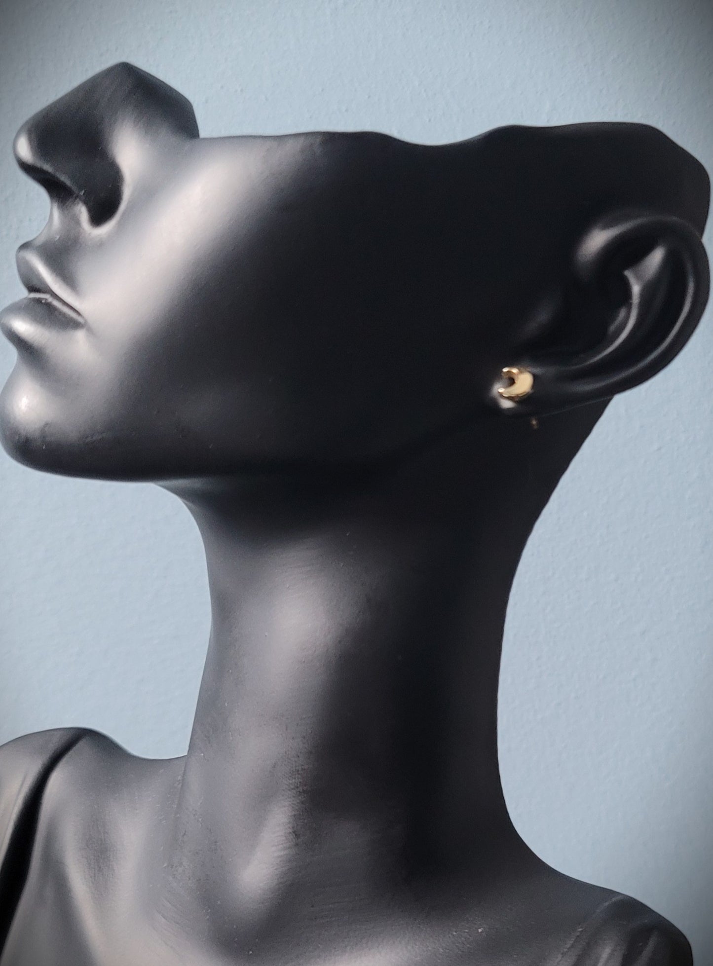 Half of A Moon Elegant Stud Earrings