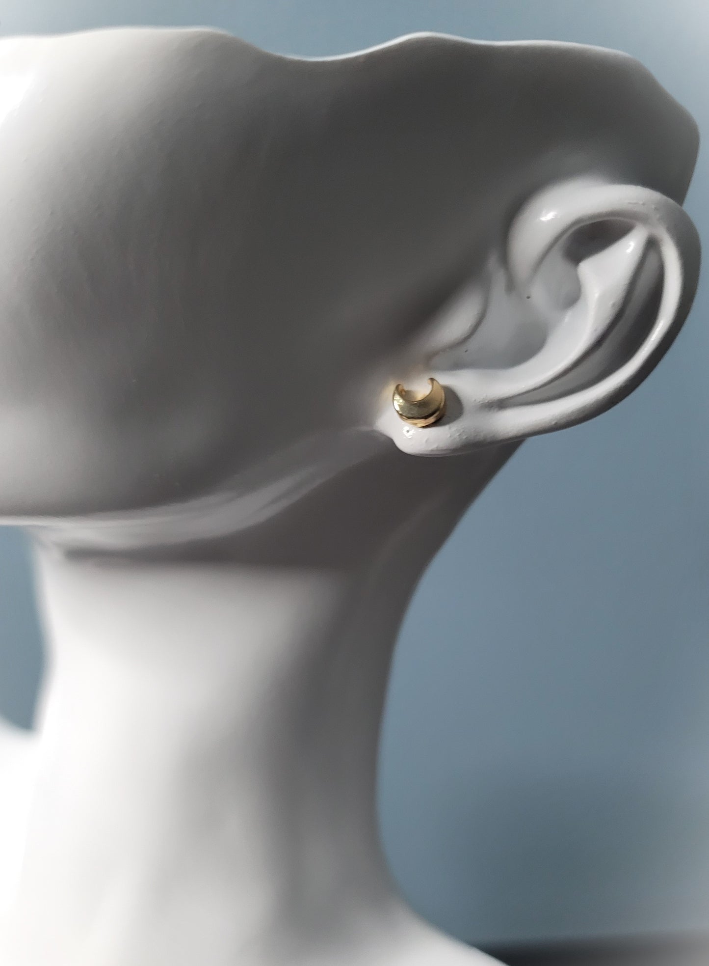 Half of A Moon Elegant Stud Earrings