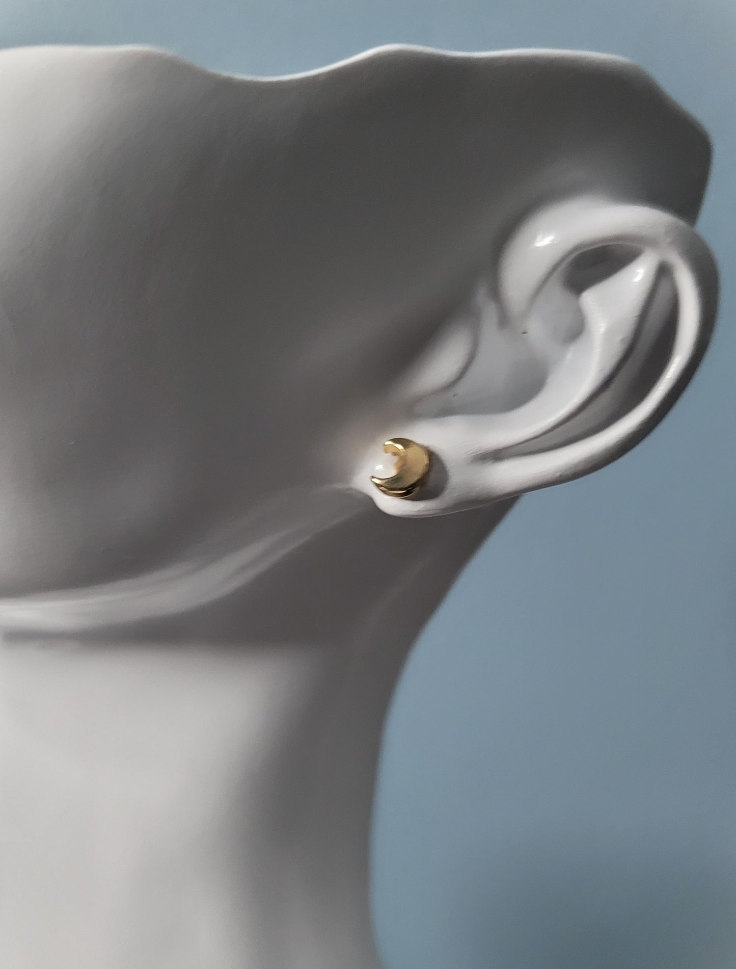 Half of A Moon Elegant Stud Earrings