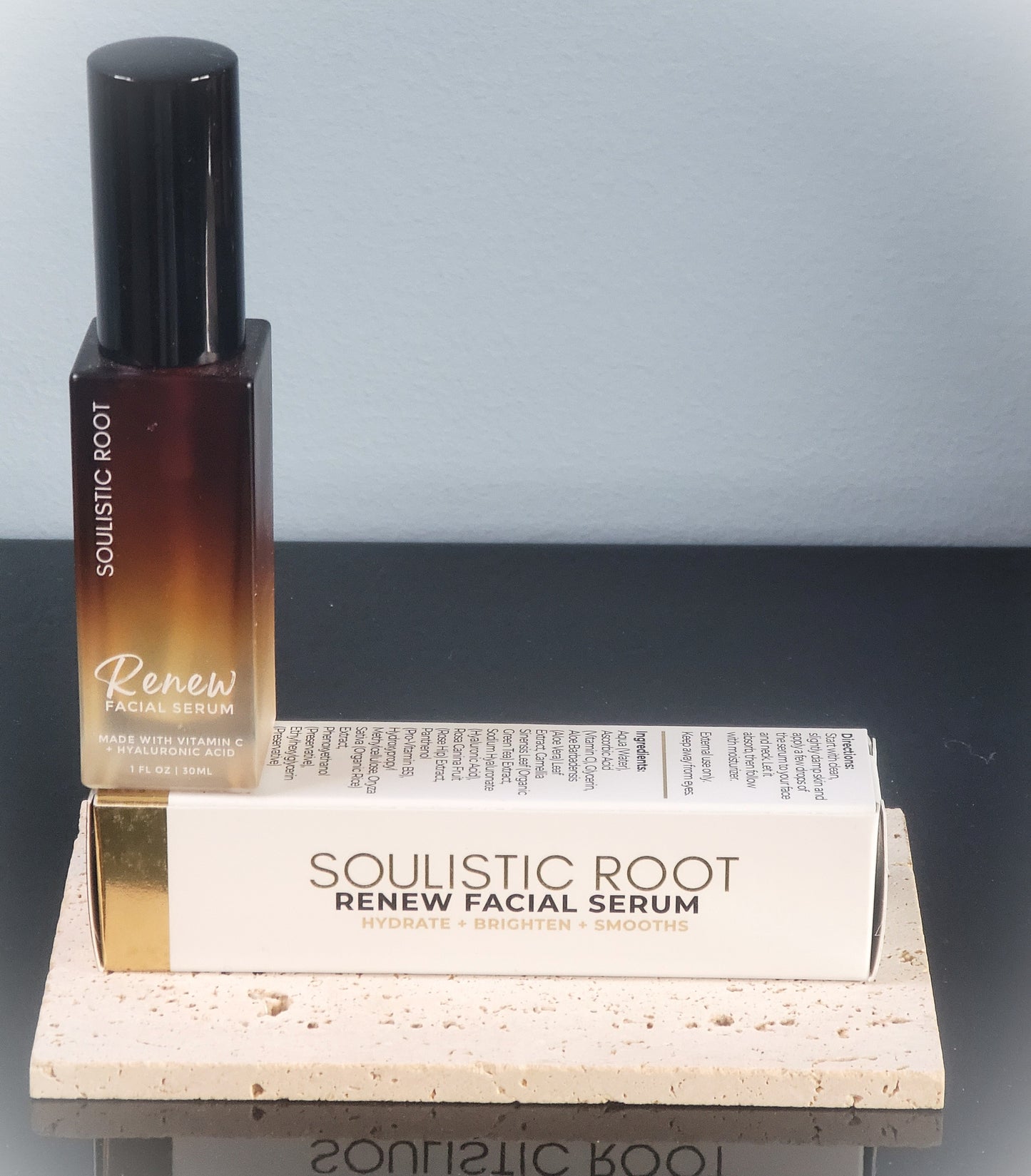 Renew Hydrating Facial Serum – Hyaluronic Acid + Vitamin C