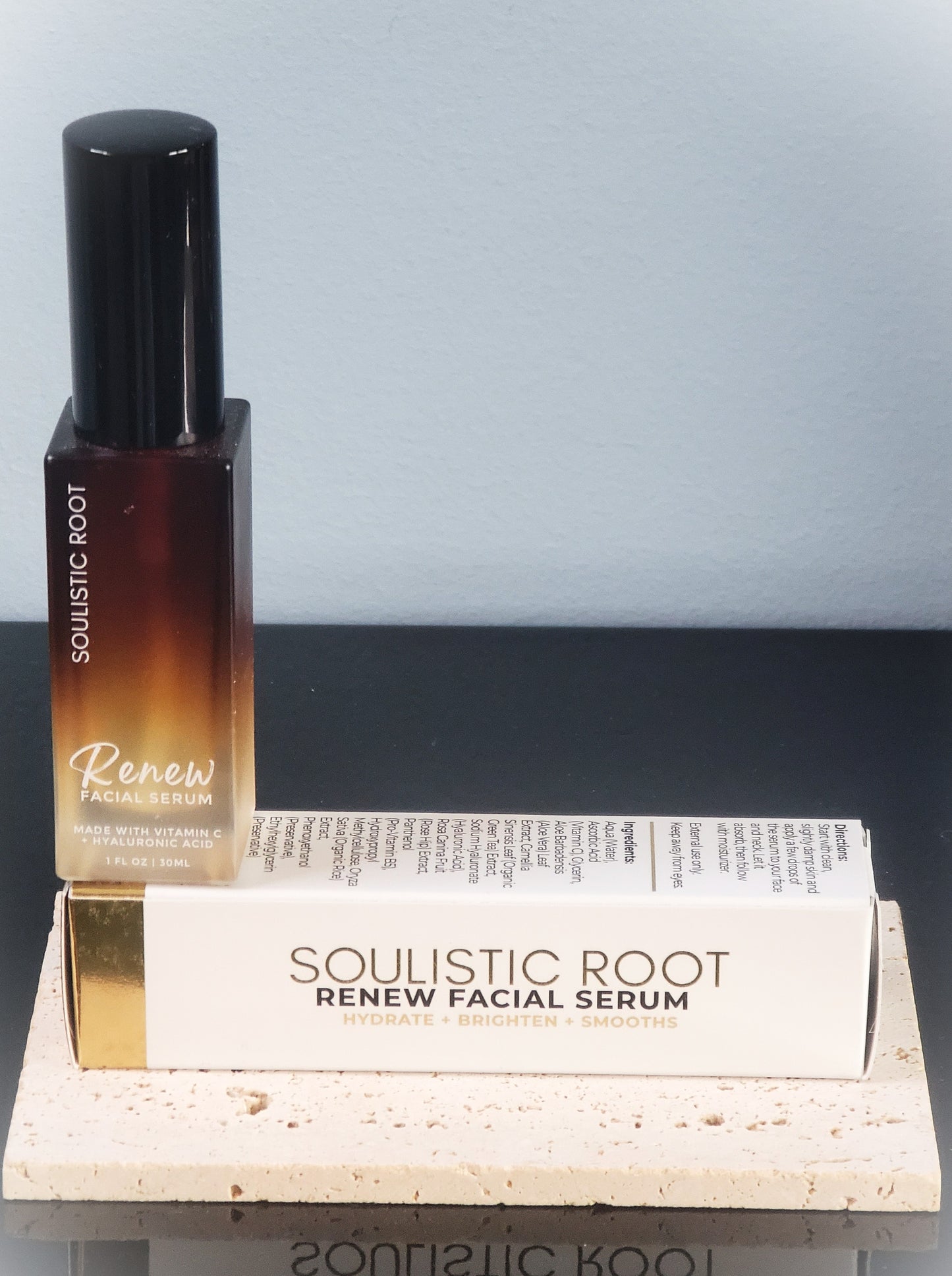 Renew Hydrating Facial Serum – Hyaluronic Acid + Vitamin C