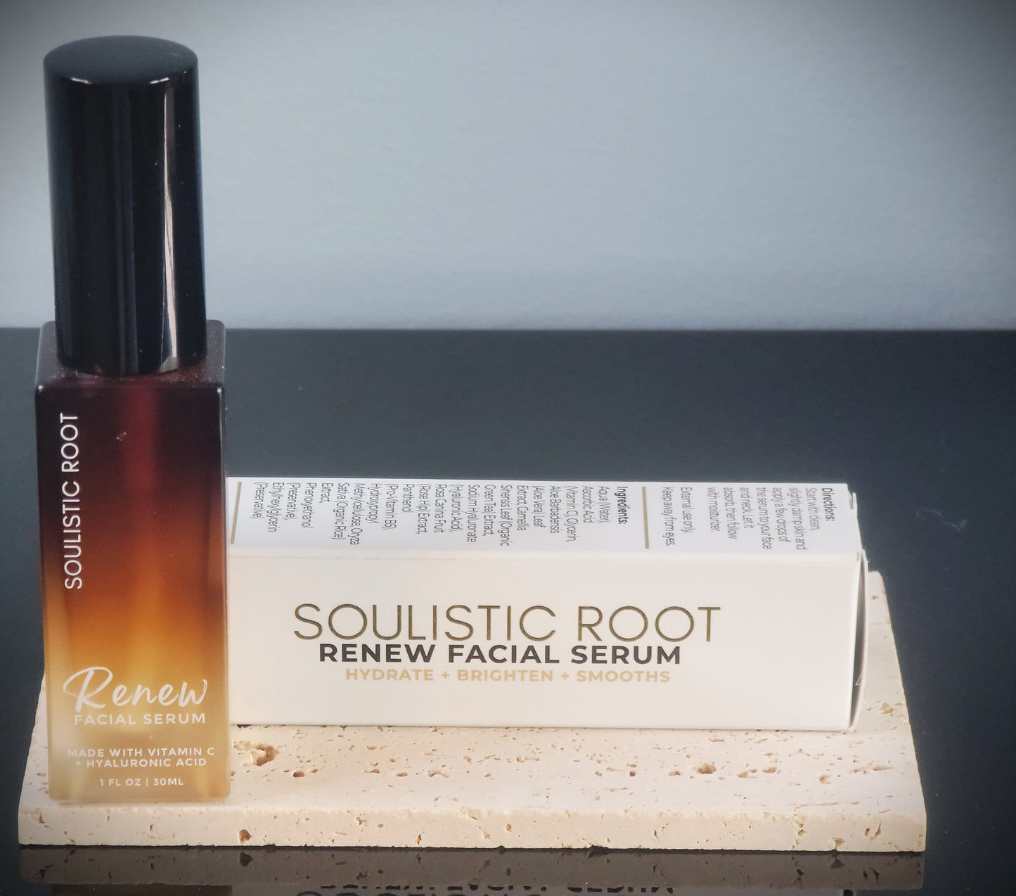 Renew Hydrating Facial Serum – Hyaluronic Acid + Vitamin C