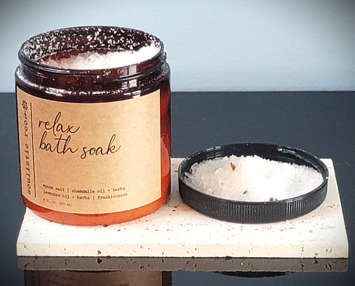 Herbal Bath Salts | Made with Organic Herbs & Dried Flowers